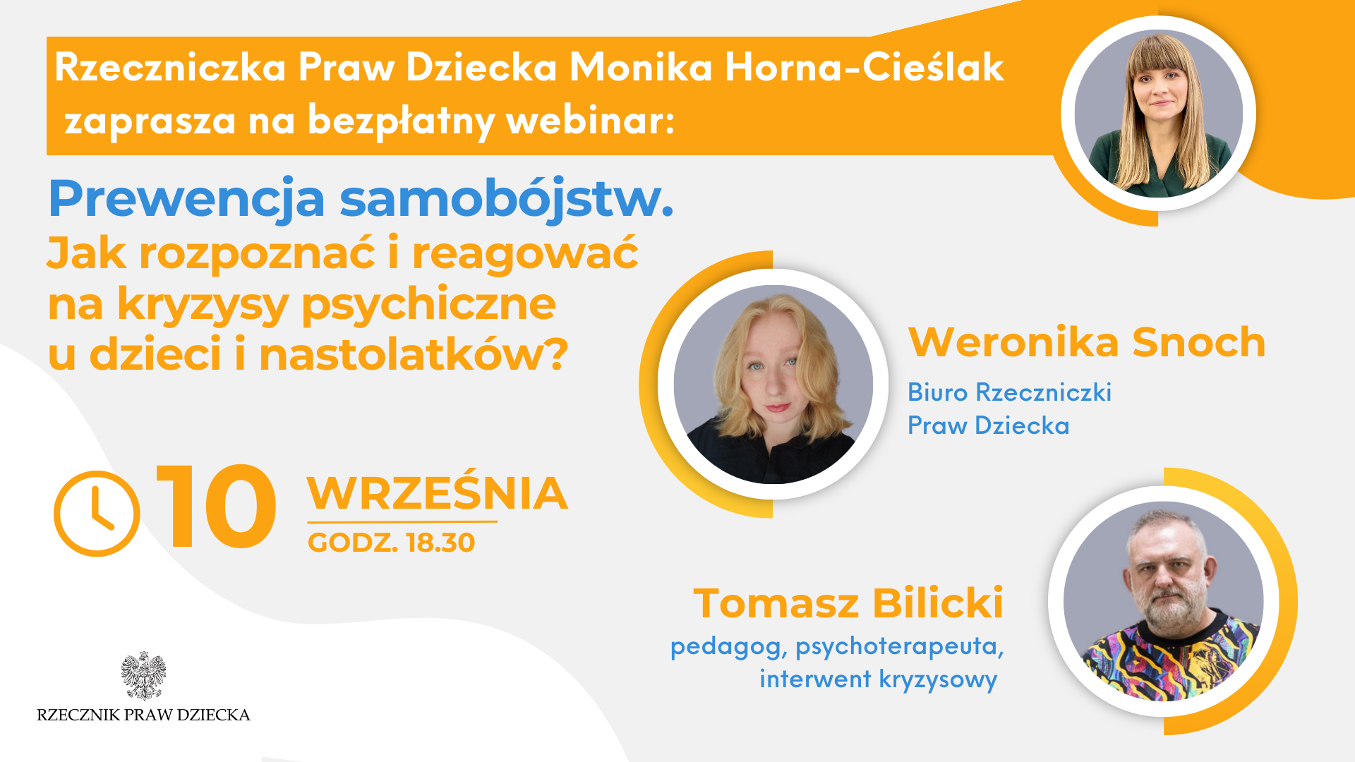 Webinar. Prewencja samobójstw. Jak rozpoznać i reagować na kryzysy psychiczne u dzieci i nastolatków?